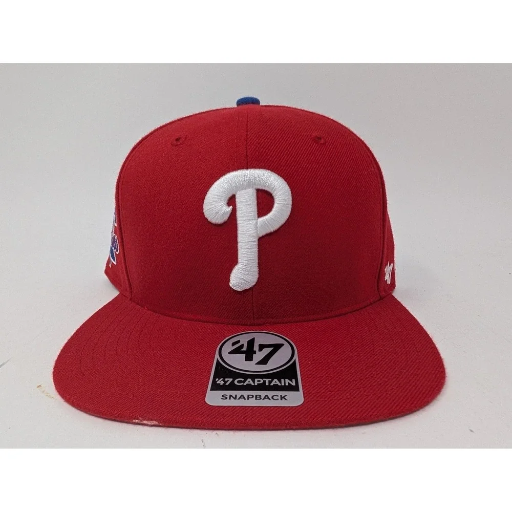 Philadelphia Phillies Hat Cap Snap Back Mens One Size Red MLB Baseball '47